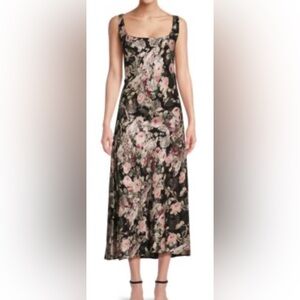 Lauren Ralph Lauren Floral Metallic Jacquard  Sleeveless Maxi Dress Size 22W